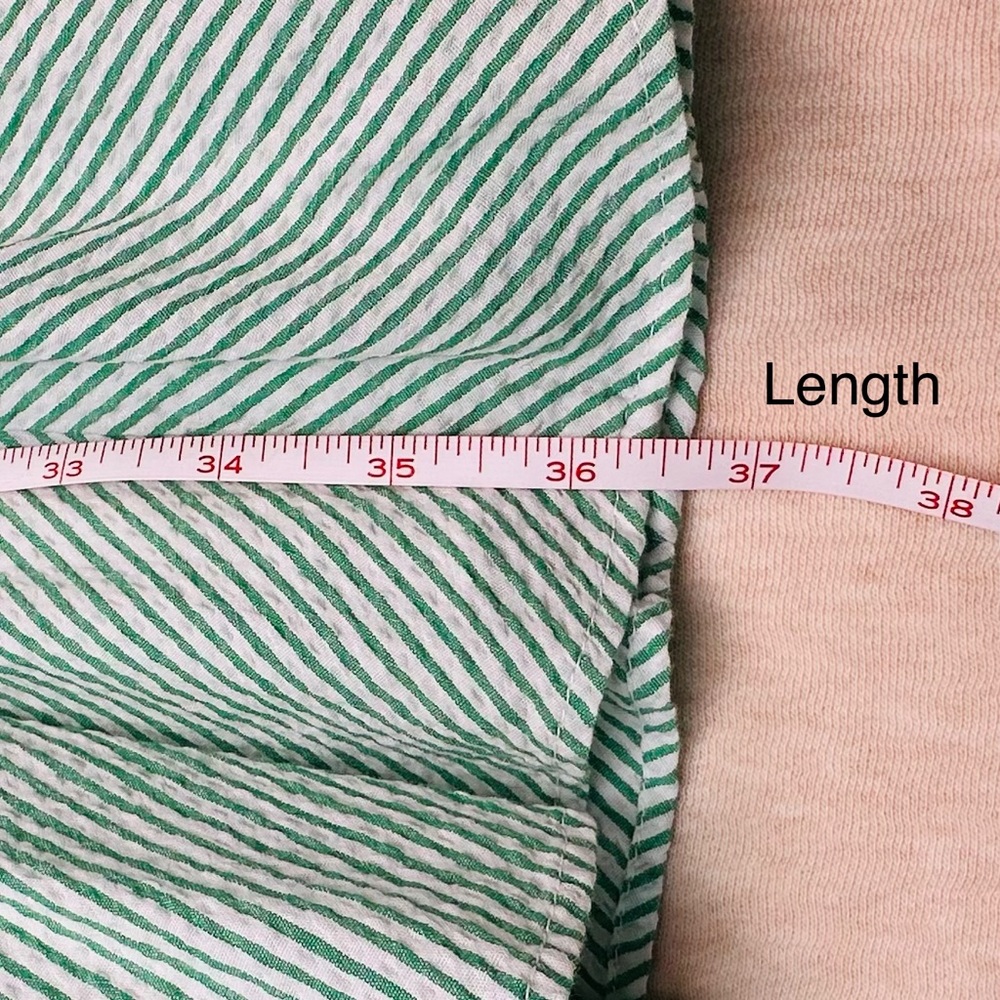 Lilly Pulitzer Women Green Striped Long Sleeve Elastic Waist Belted Dress Size 6 - Picture 8 of 10
